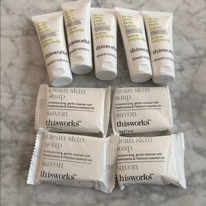 NEW Lot Of 9 THISWORKS Luxury Travel Size Bath Amenities